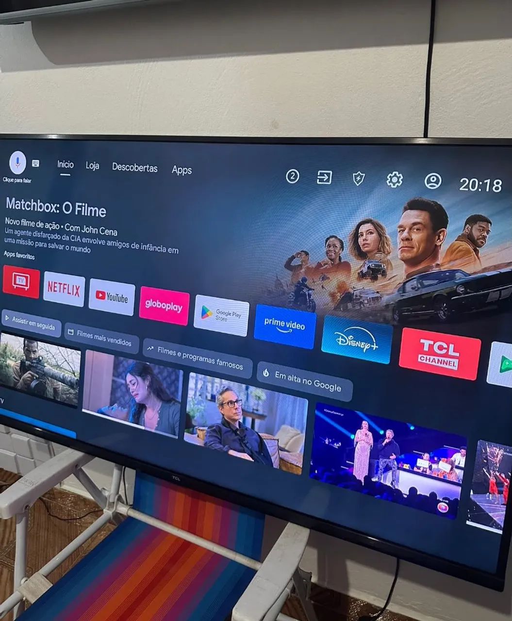 Smartv 50 4K TCL leia bem - Foto 3