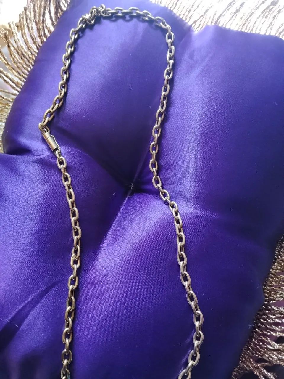 Corrente de ouro 18k modelo cadeado  - Foto 4