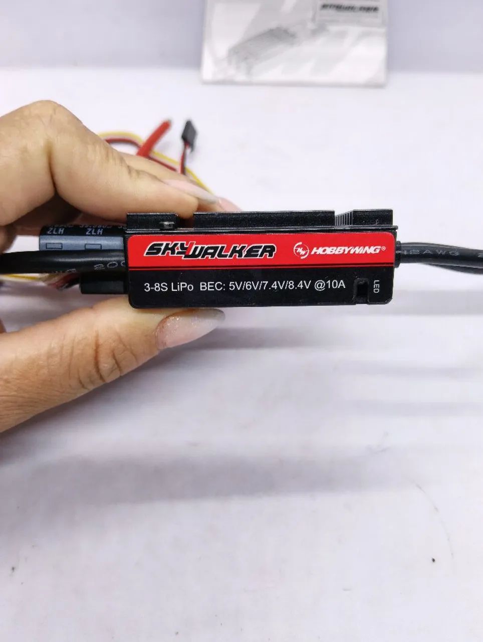 ESC Hobbywing Skywalker 120A V2 3-8S LiPo BEC Ajustável 10A - Foto 2