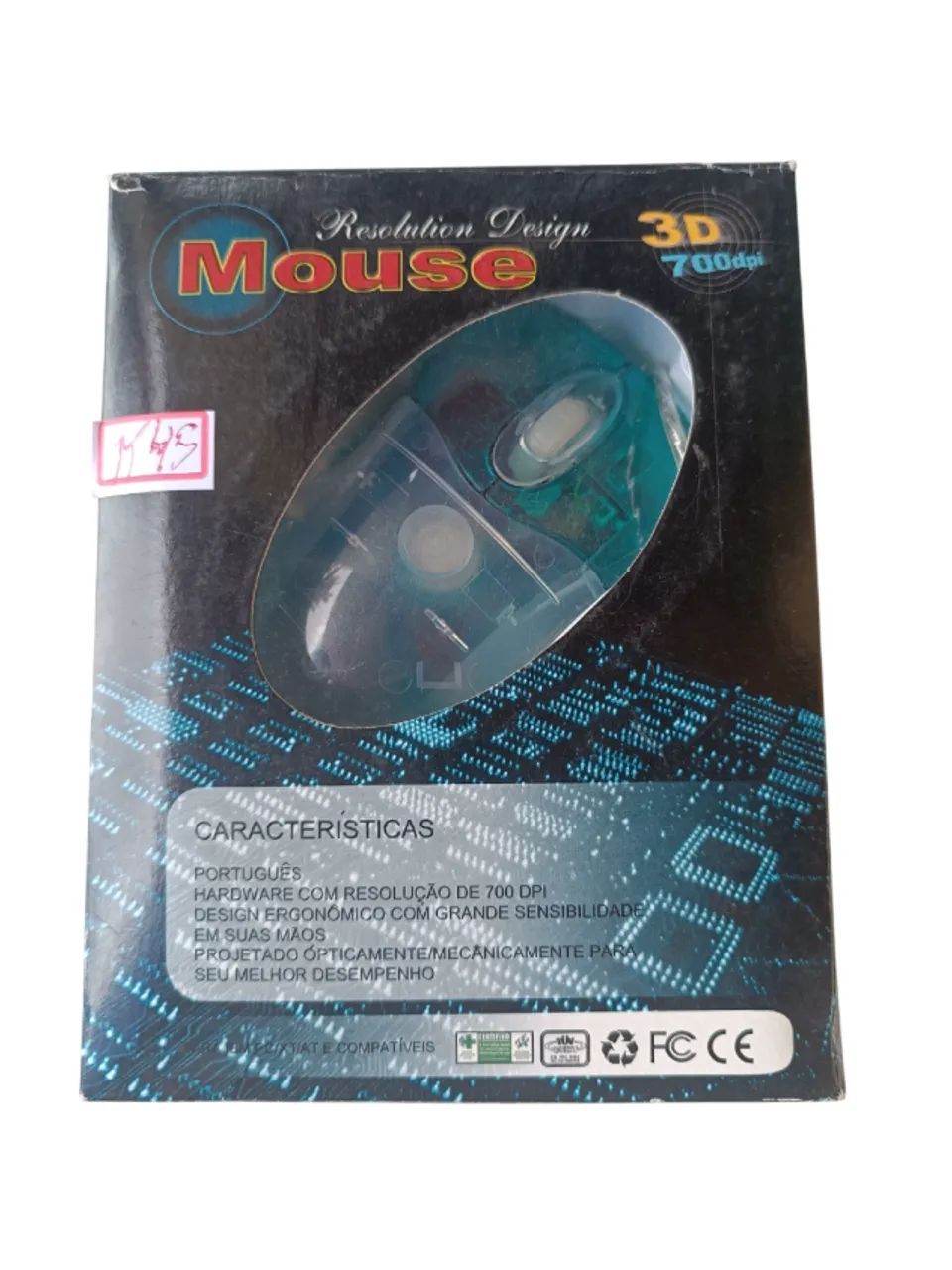 mouse 700 dpi 3d ps2 verde transparente k45