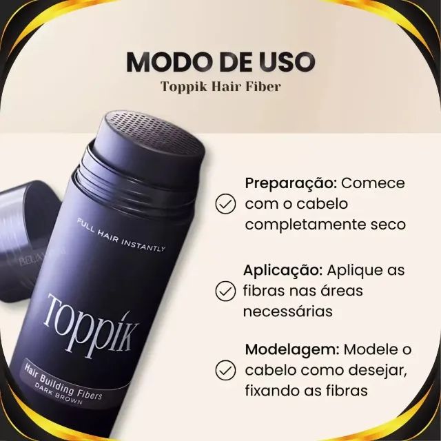 Fibra Capilar de Queratina Disfarce Capilar toppik.