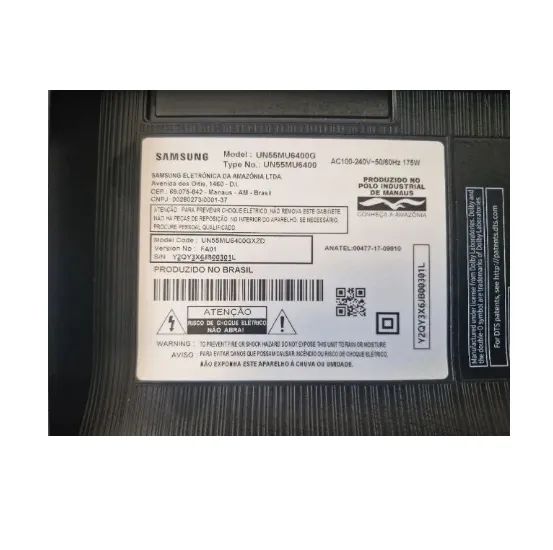 Tv Samsung 55 Pol UN55MU6400 Tela Trincada - Foto 3