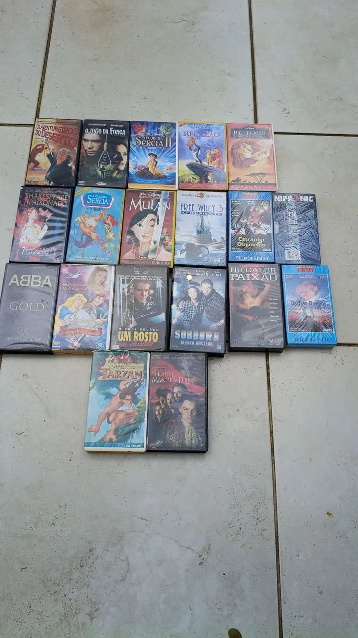 Lote de filmes vhs 