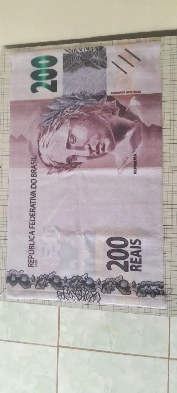Toalha de Rosto Estampada - Notas de Dinheiro (Real, Dólar ou Euro) - Foto 4