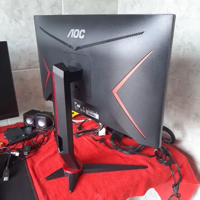 Monitor Gamer Para Retirada de Peças / Sucata - AOC 24G2/BK -  - Foto 4