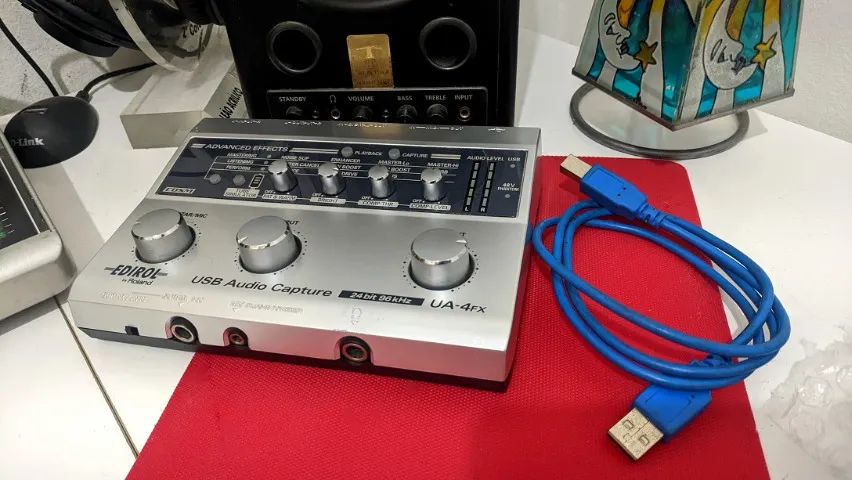 Interface De Áudio Roland Edirol Ua4fx C/ Midi e Loopback