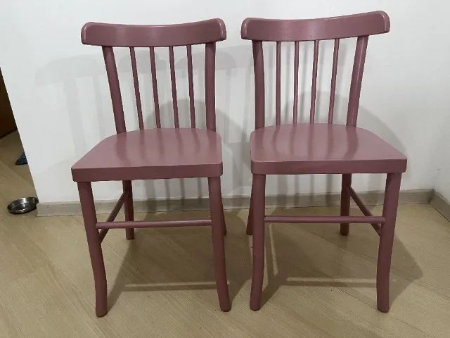 2 cadeiras rosas para mesa de jantar - Foto 4