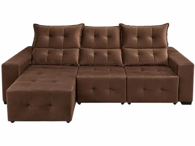 SOFA RETRATIL RECLINAVEL 2.65M DIRETO DA FABRICA