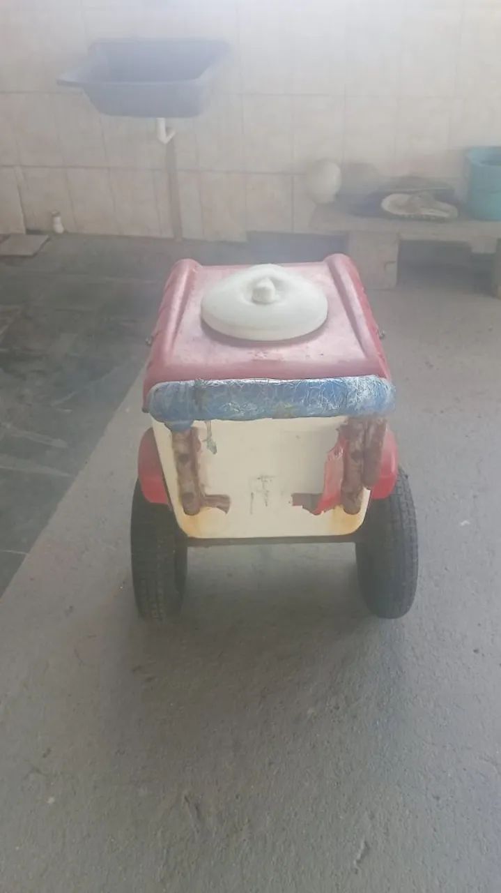 Carrinho para venda de picolé completo - Foto 3