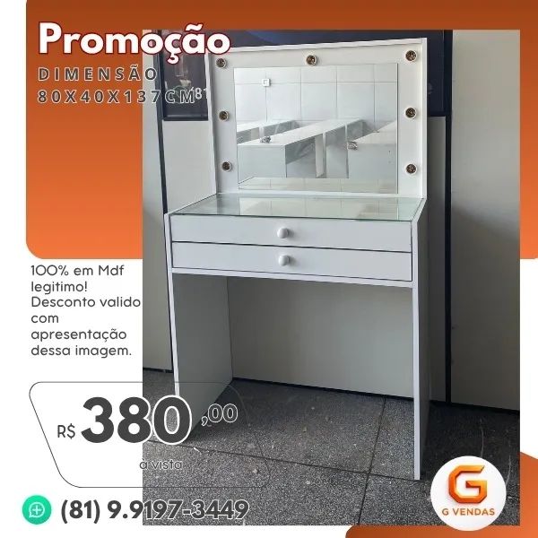 Penteadeira Camarim 2G - Foto 2