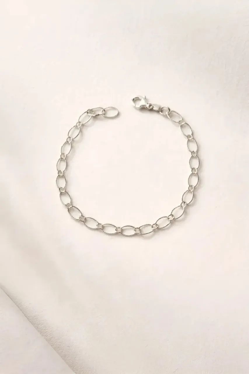 Pulseira em prata 925 legítima elos grandes - Foto 5