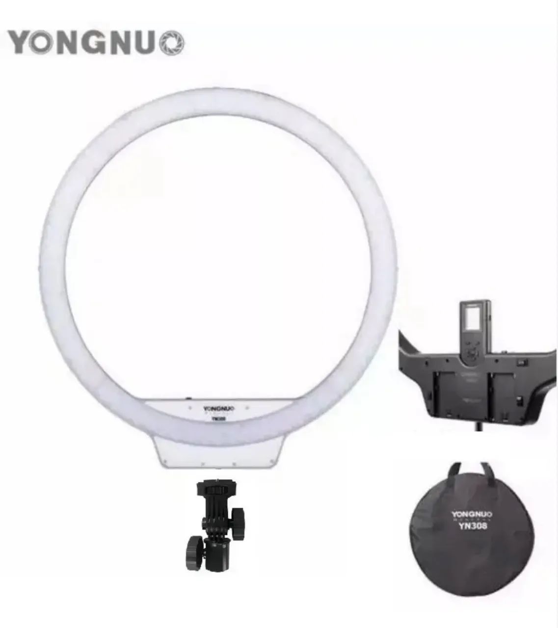 Led Ring Light Yongnuo Yn608 Origiral + Fonte + Tripé 2m - Foto 2