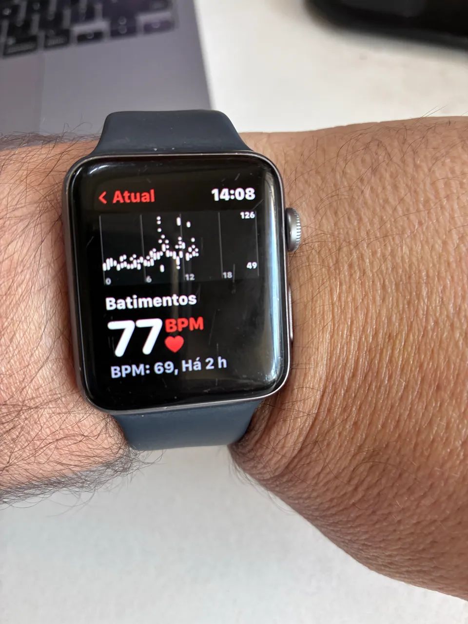 apple watch series 3 nike (gps) com caixa de alumínio de 42mm