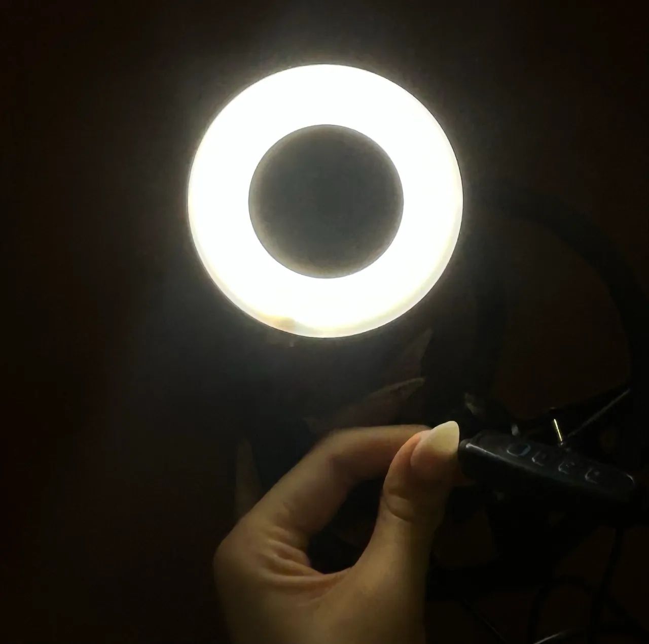 Ring light de mesa 2 em 1 iluminação profissional - Foto 3