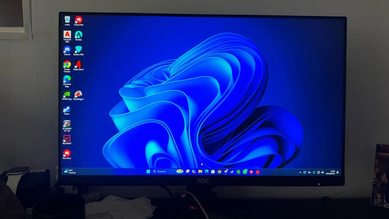 Monitor AOC 21 polegadas 75hz - Foto 2