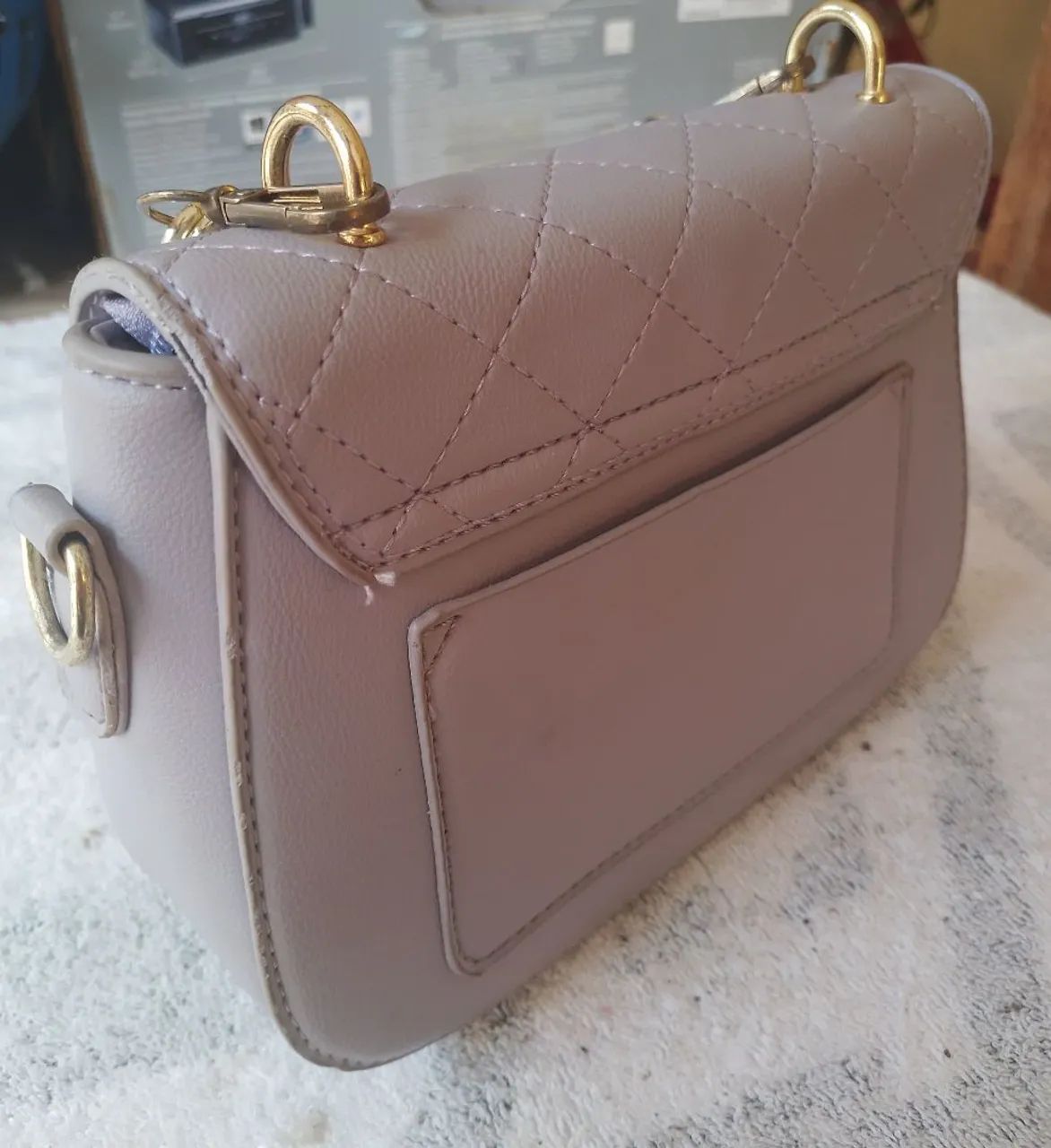 Bolsa com alça pequena Baoluolan feminina semi-nova com  - Foto 5