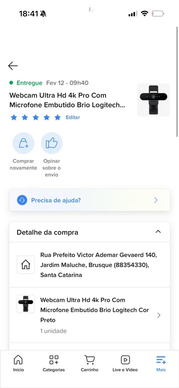 Webcam Logitech Brio 4K - Foto 3