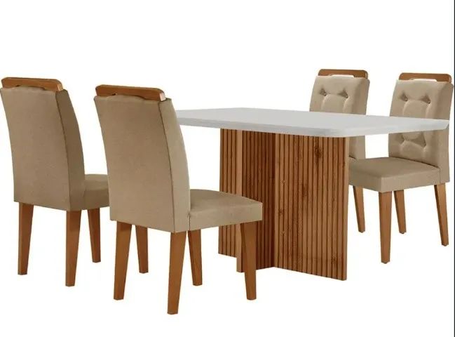 Mesa De Jantar 4 cadeiras nova embalada.