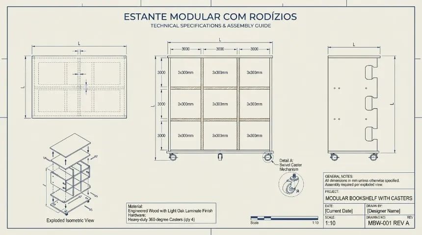 estante de livros - Foto 2