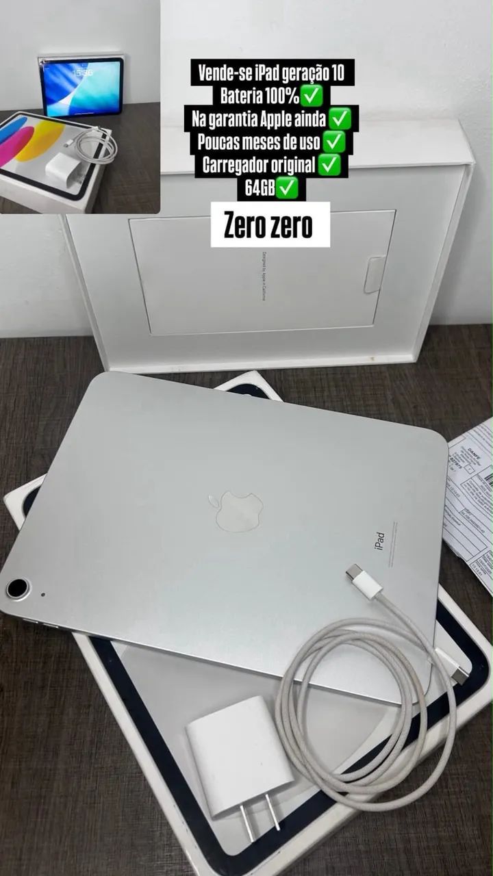 iPad 10 100% de bateria - Foto 4