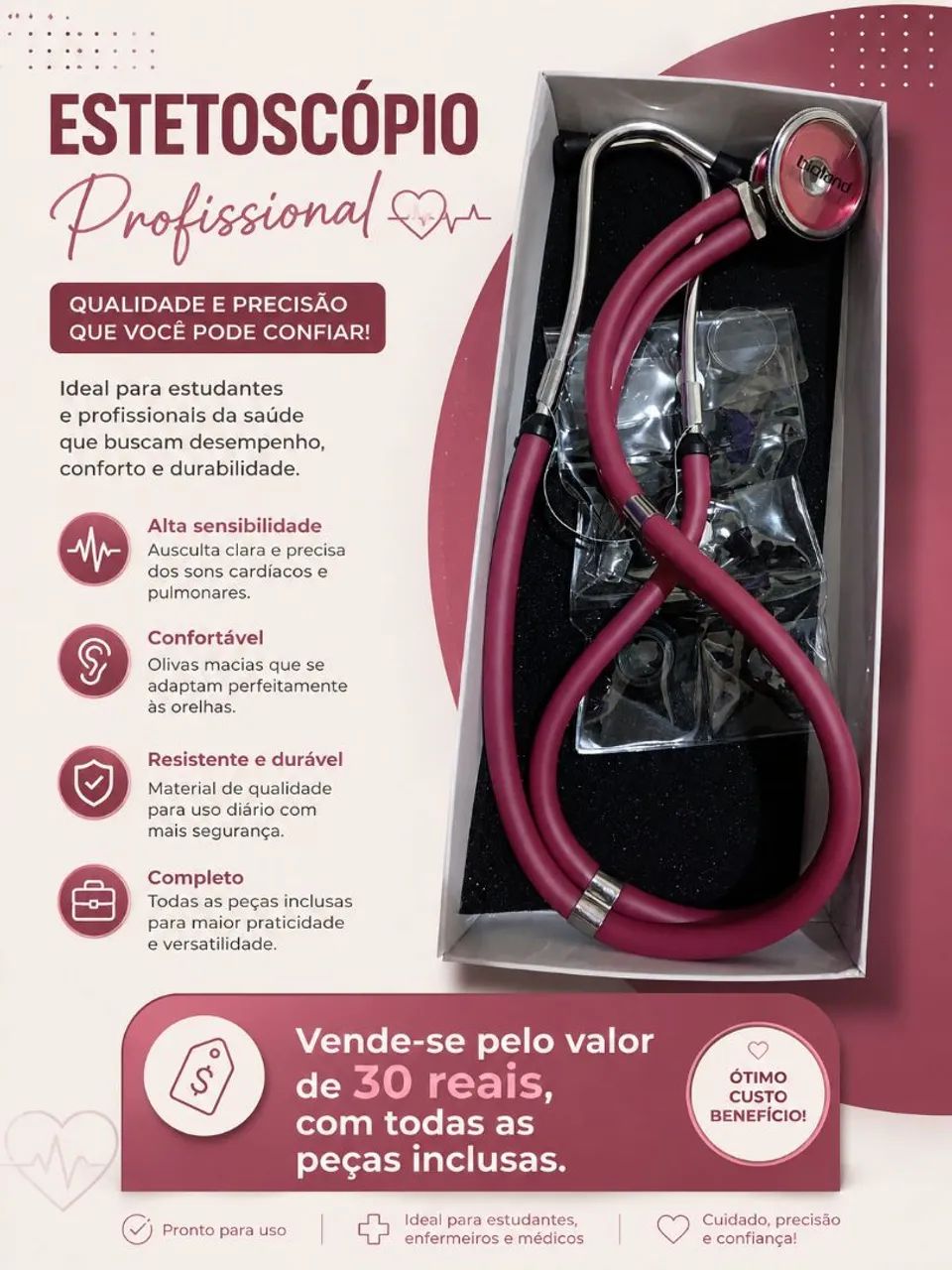 Vende se estetoscópio 