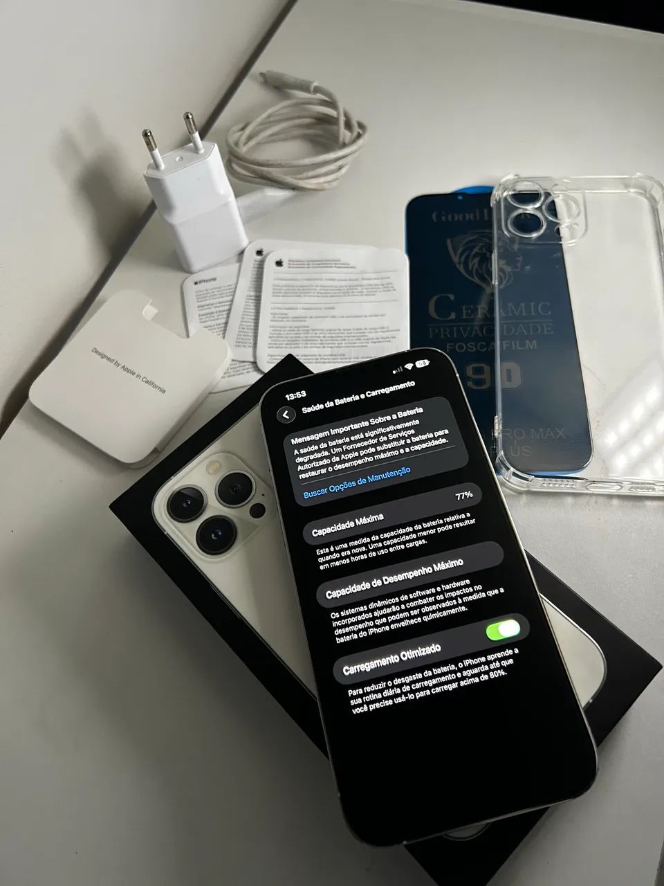 iPhone 13 Pro Max de 256GB / silver ( branco ) - Foto 2