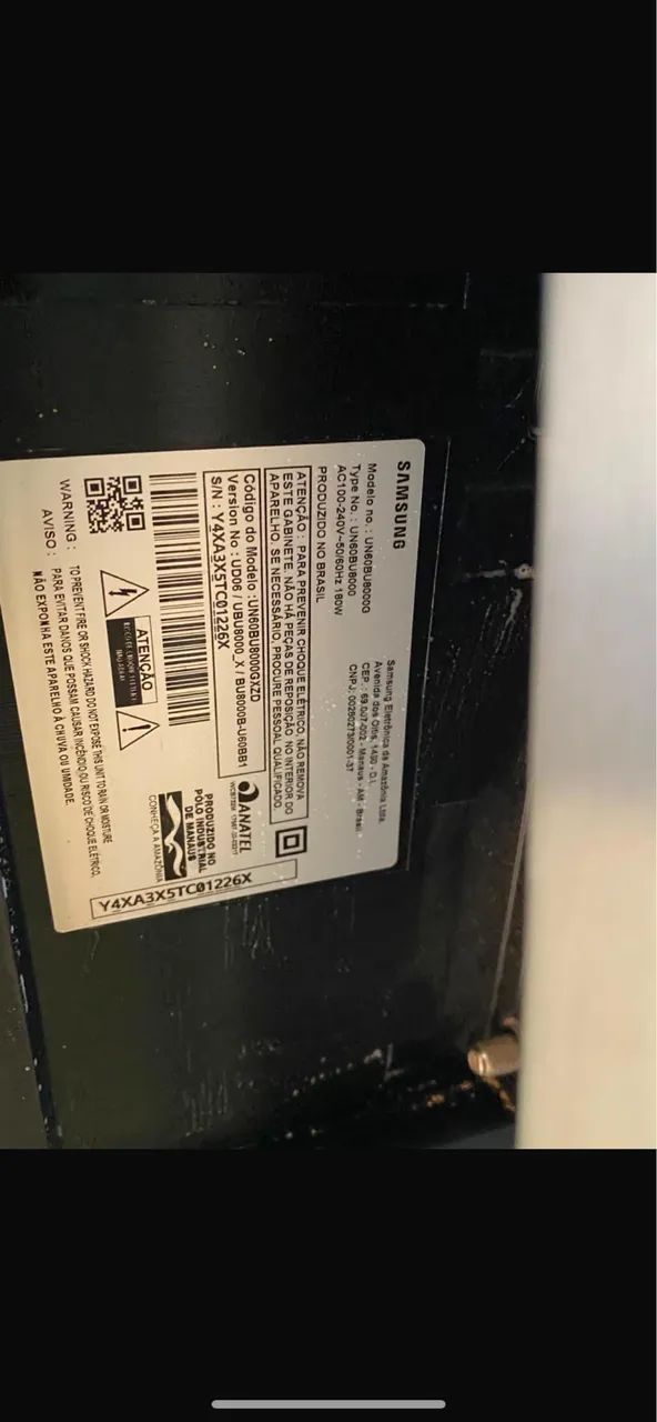 tv samsung 60 polegadas crystal 4k - Foto 2