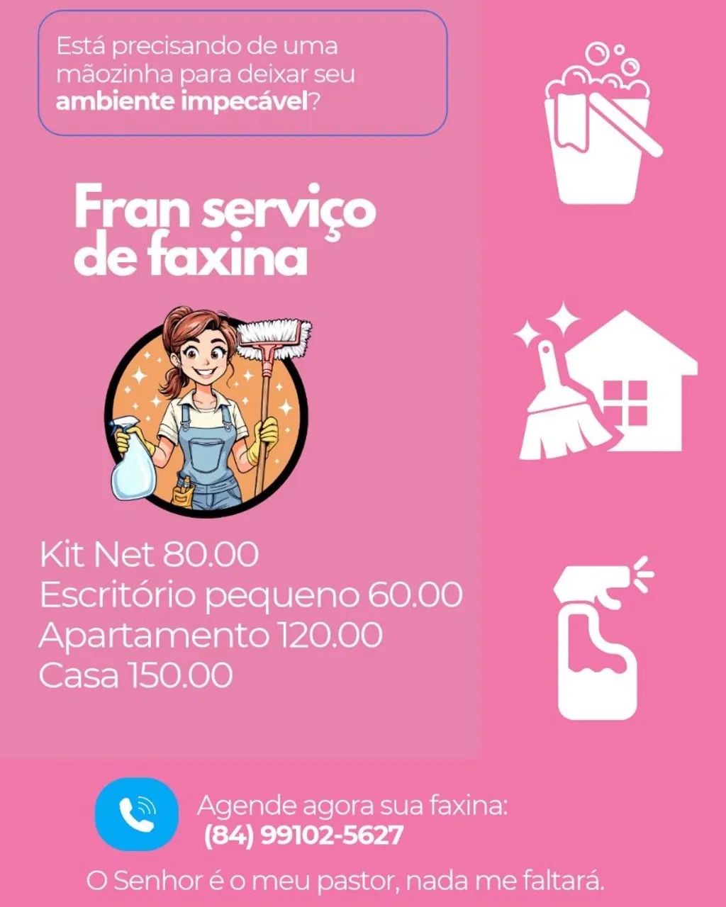Faço faxinas 