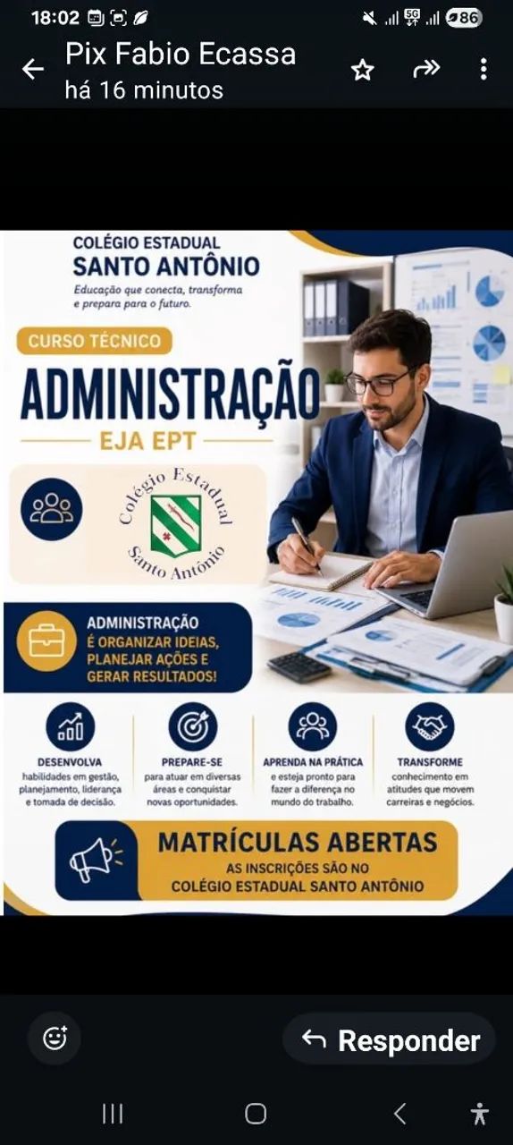 Curso técnico em Administração gratuito.