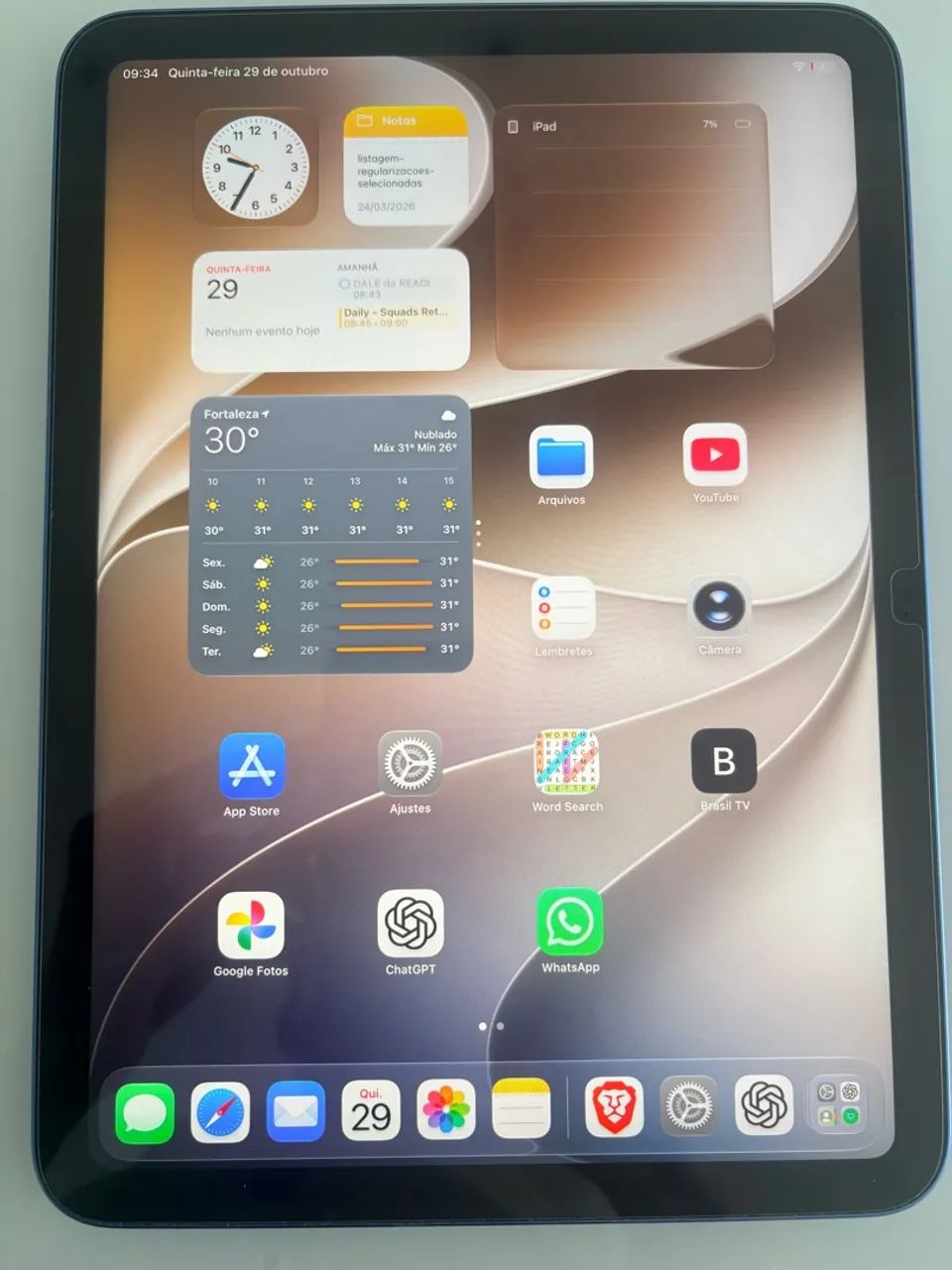 iPad 10ª Geração 64GB Wi-Fi Azul | Estado de Zero + Capa