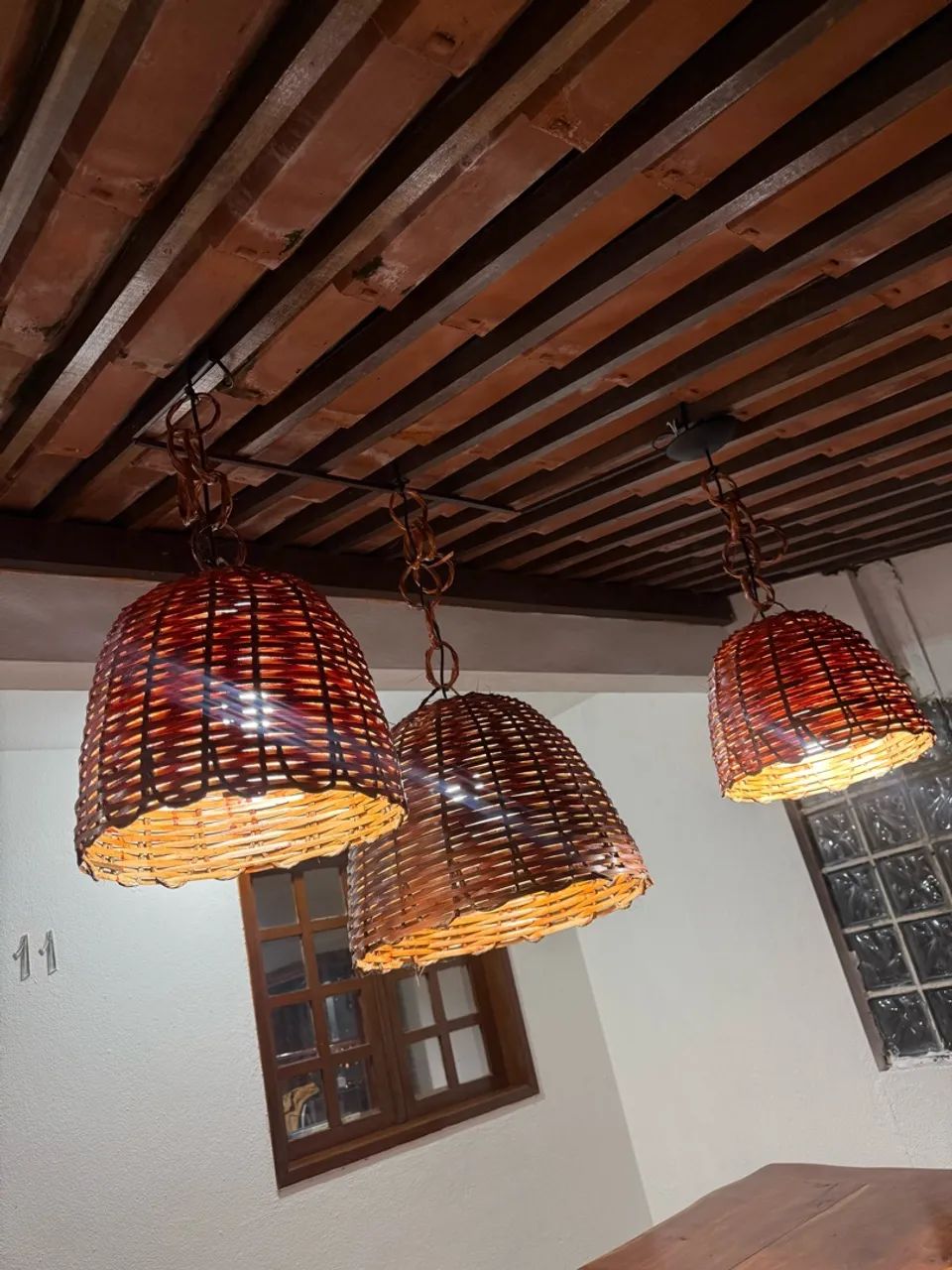 Lustre rústico 