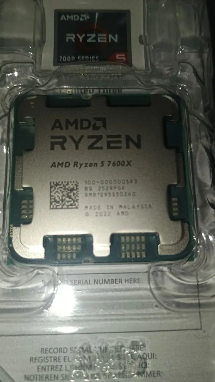 Processador AMD Ryzen 5 7600X SEMINOVO, NUNCA USADO - Foto 3
