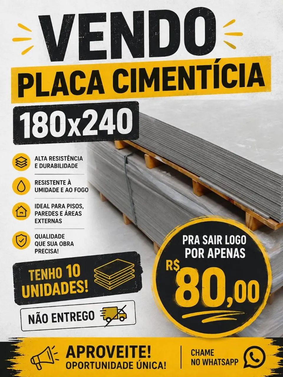 Placa cimentícia