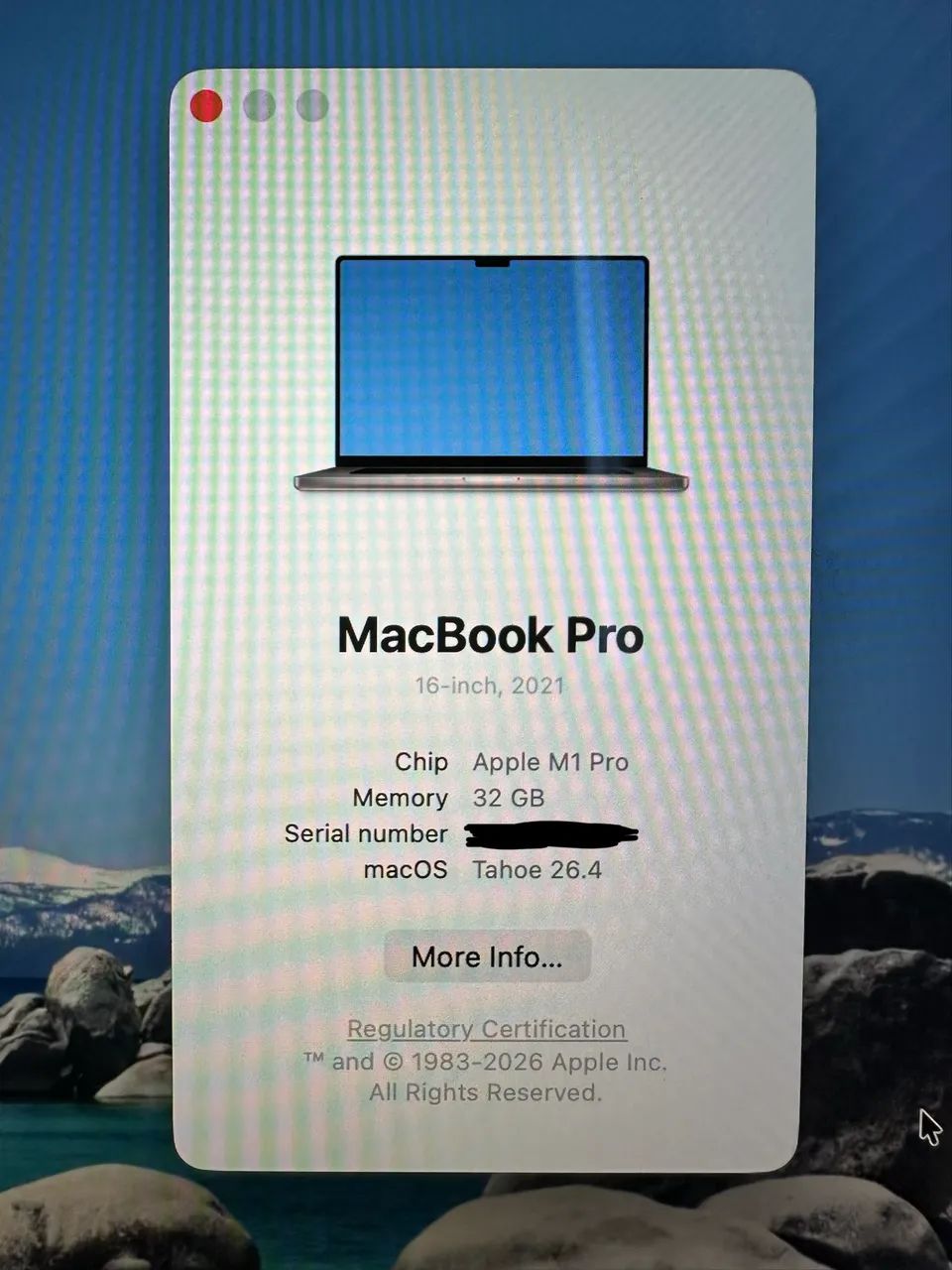 Apple Macbook Pro M1 Pro 32 GB ram SSD 512 gb cor cinza espacial - Foto 2