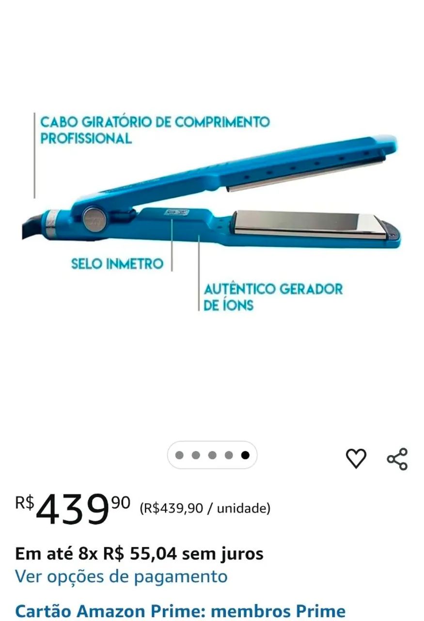 Chapinha / Prancha - Nano Titanium Pró - ORIGINAL !!! 220v - Foto 6