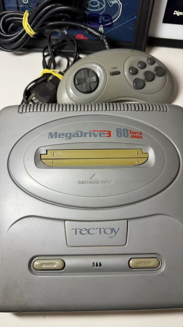 Megadrive 60 jogos cinza
