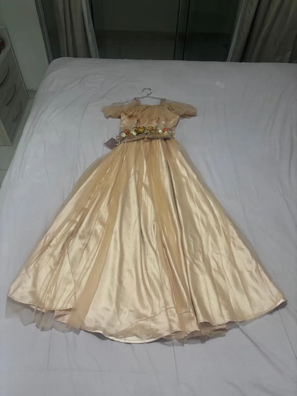 Vestido de festa rosê-juvenil - Foto 3