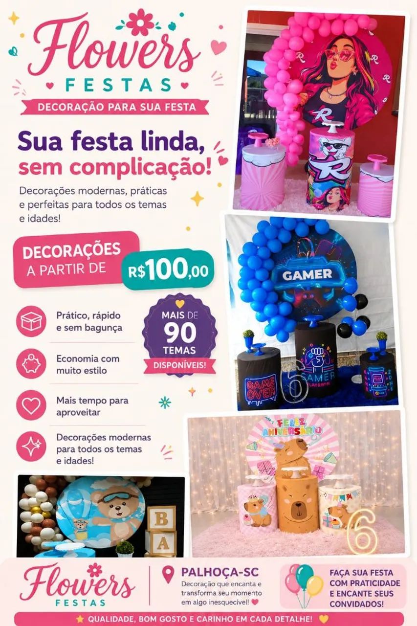 Decoração pegue e monte tema Minie 