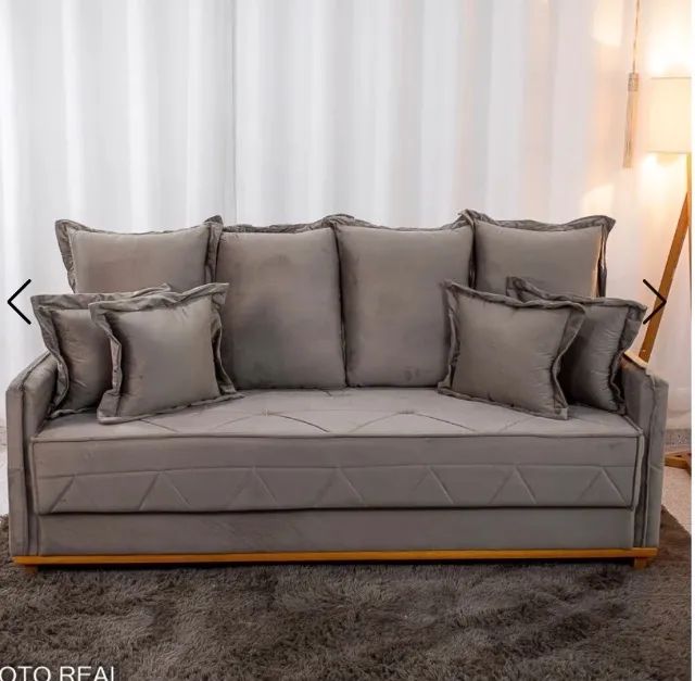 Torino Living Sofa 2.00m Capuccino Velvet with Bonnel Springs