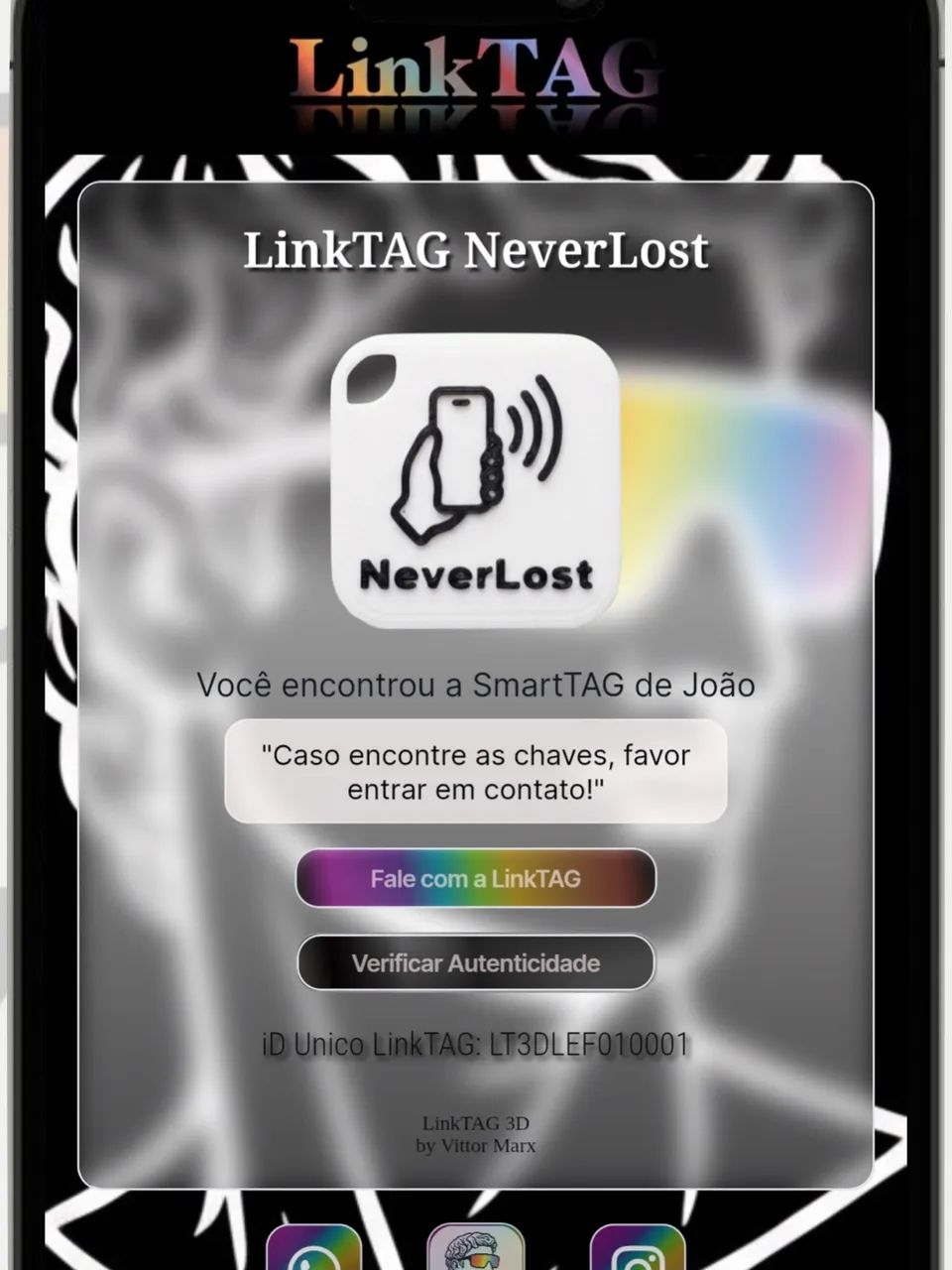 NeverLost® ? SmartTAG NFC para Chaves, Bolsas e Objetos Pessoais - Foto 2