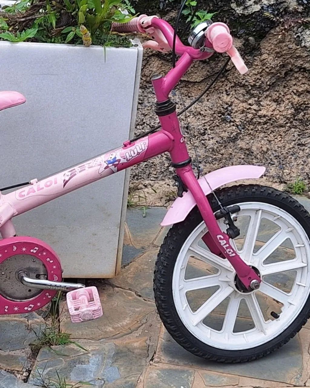 Bicicleta Caloi Lully Aro 16 Rosa - Foto 3