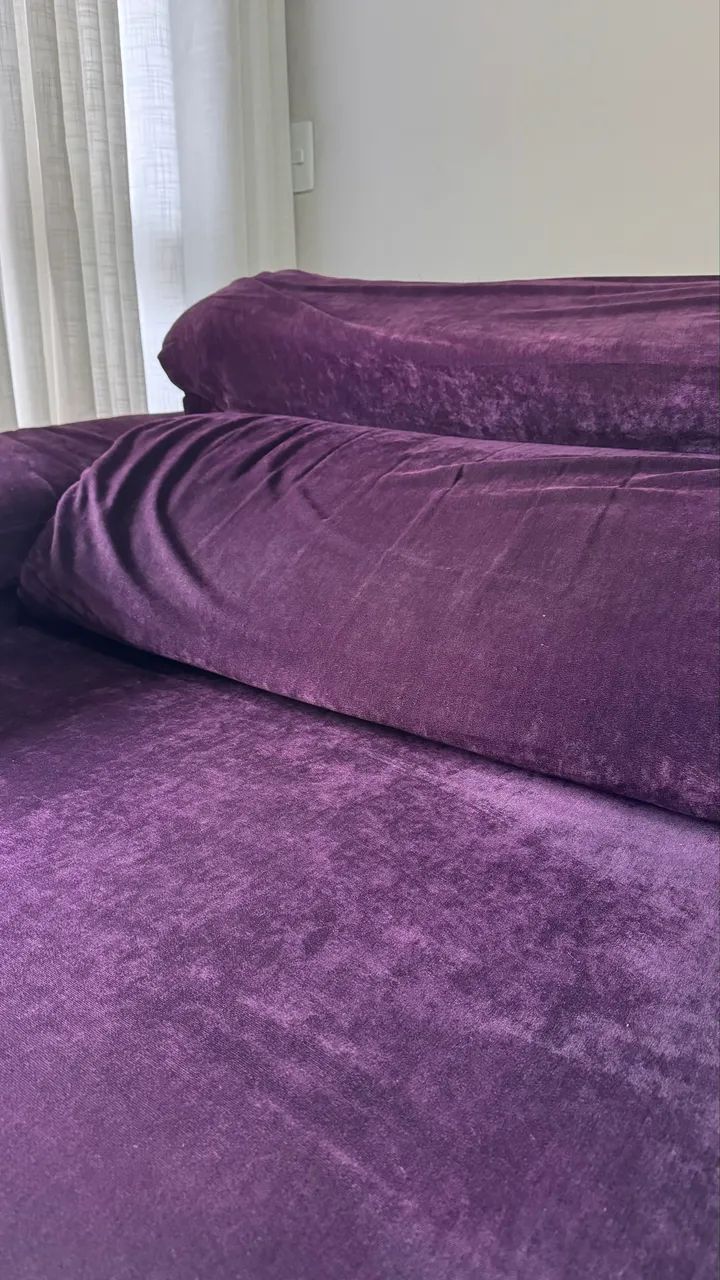 Sofá roxo grande  - Foto 4