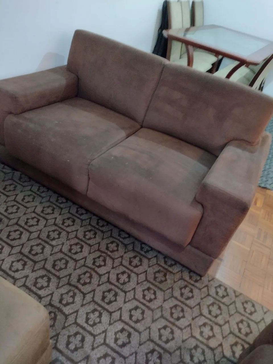 2-Seater Suede Sofa419420976501248004