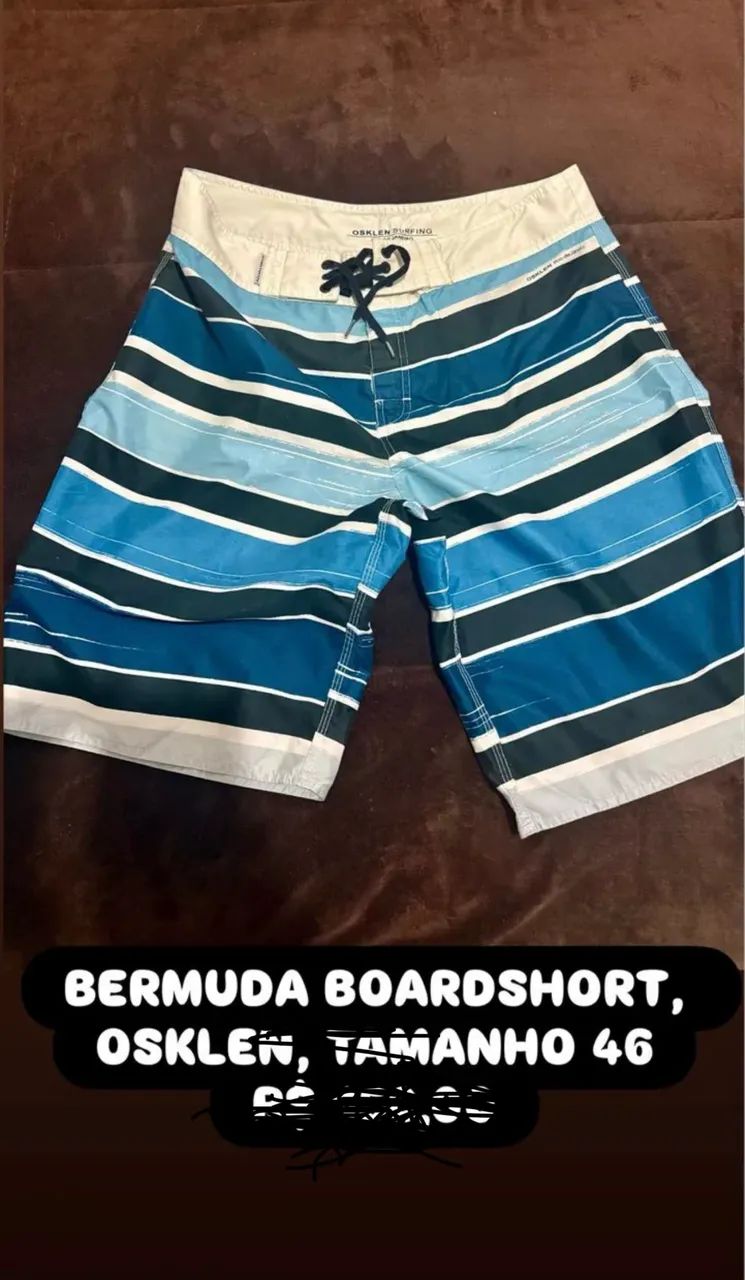 BERMUDAS BOARDSHORT OSKLEN, HURLEY, BILLABONG, TAMANHO 46, 42, 40  ,CADA UMA R$150,00 - Foto 2