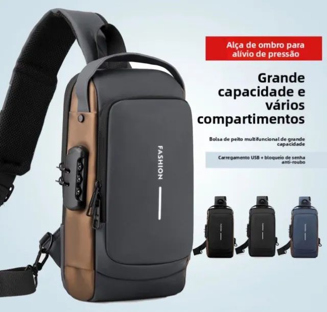 MOCHILA DE OMBRO TRANSVERSAL