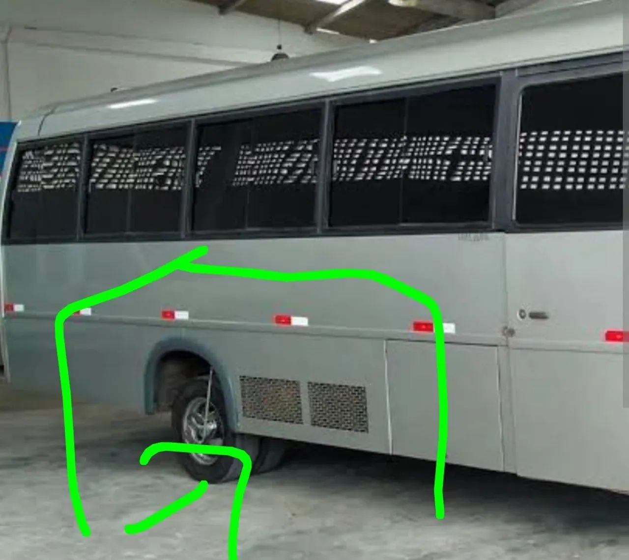 Chapa de alumínio lateral do micro - ônibus 
