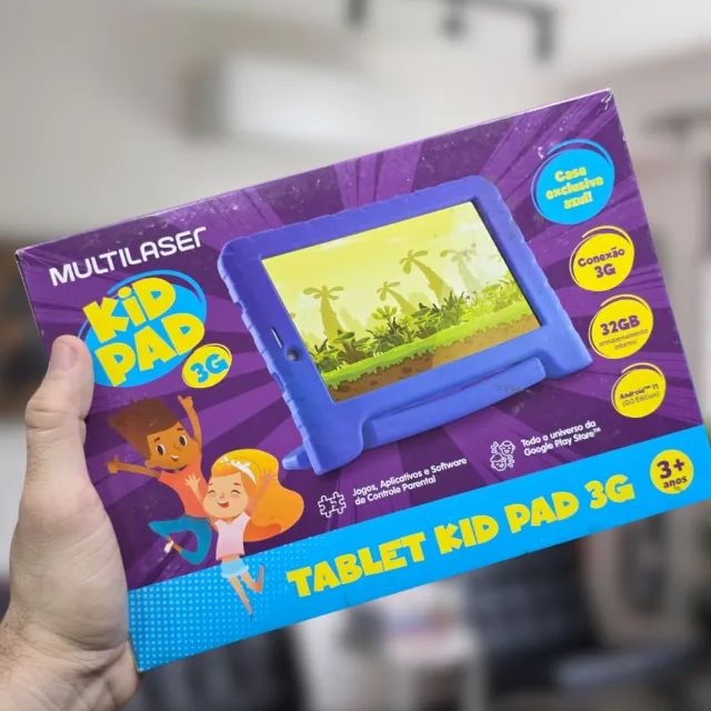 Mod Vitrine/ Tablet Multi Kid Pad 3G 32GB Tela 7 Quad Core Azul - NB382