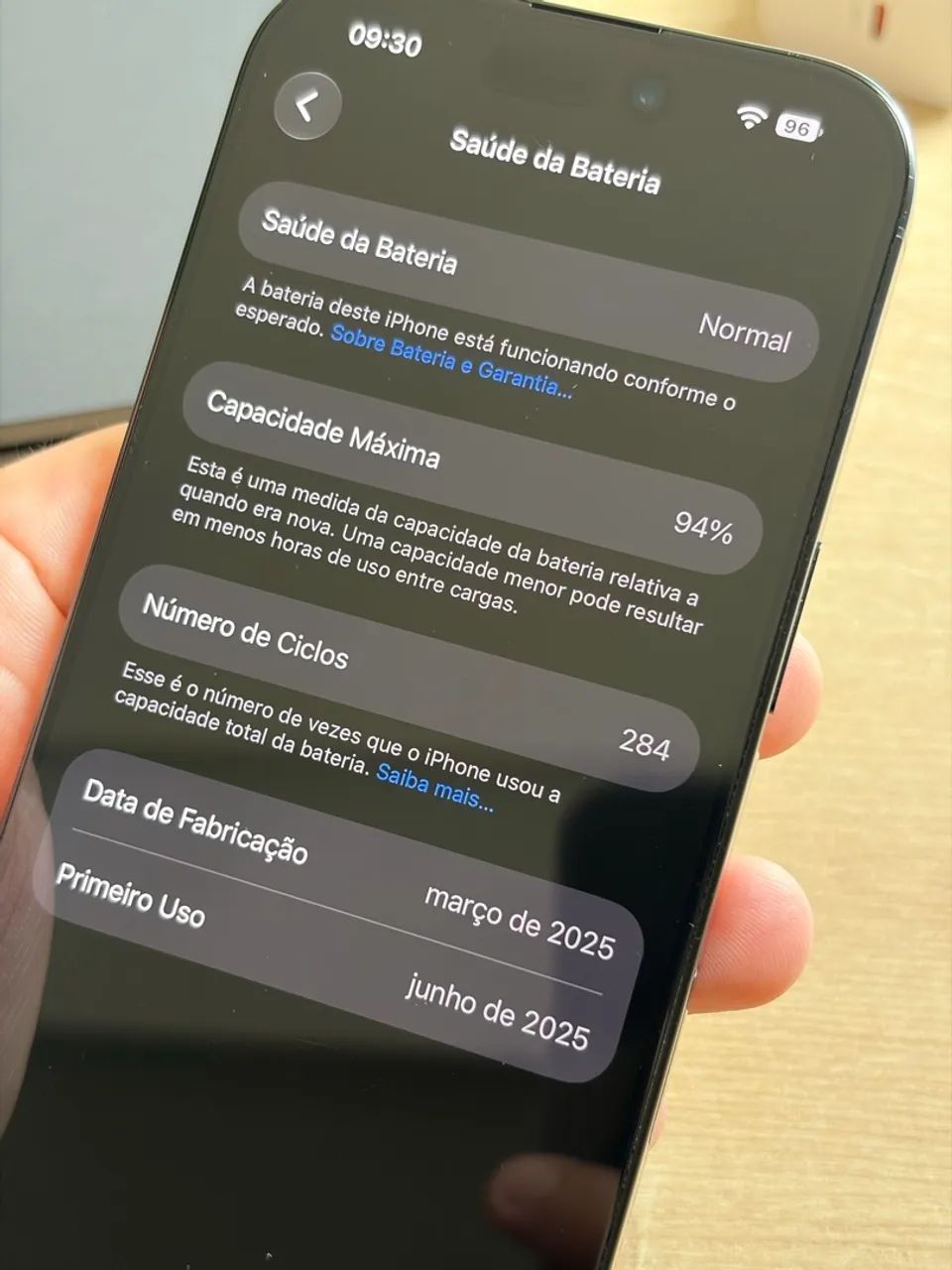 Iphone 16 Pro 256GB - Funcionando perfeitamente (Bateria 94%) - Foto 3