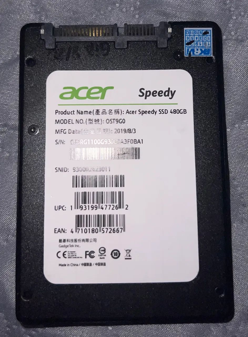 SSD 480GB ACER Speedy  - Foto 2