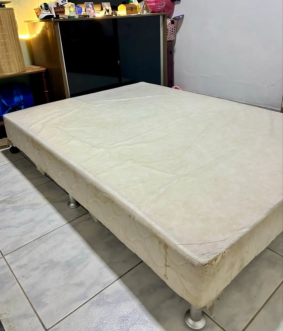 Base cama box casal
